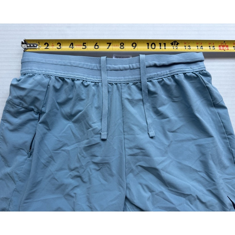 Nike Yoga Dri Fit Lined Shorts Men's Medium Blue - Picture 5 of 11